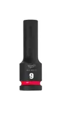 Nástrčná hlavice 1/2" Milwaukee Shockwave™ Impact Duty 9 mm, rázová, prodloužená (MI4932480327)