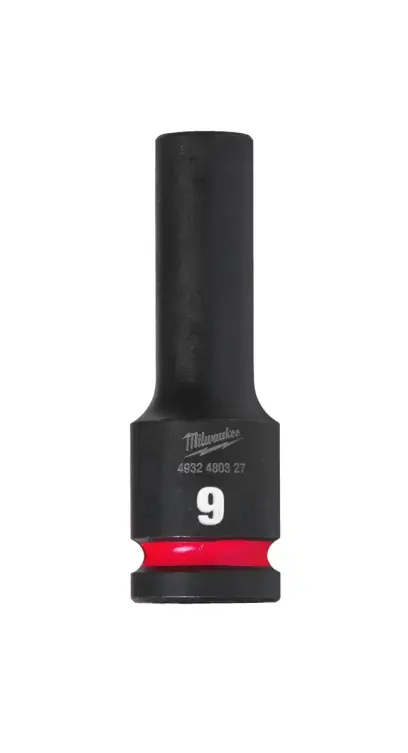 Nástrčná hlavice 1/2" Milwaukee Shockwave™ Impact Duty 9 mm, rázová, prodloužená (MI4932480327)