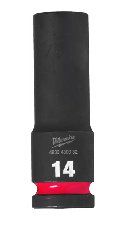 Nástrčná hlavice 1/2" Milwaukee Shockwave™ Impact Duty 14 mm, rázová, prodloužená (MI4932480332)