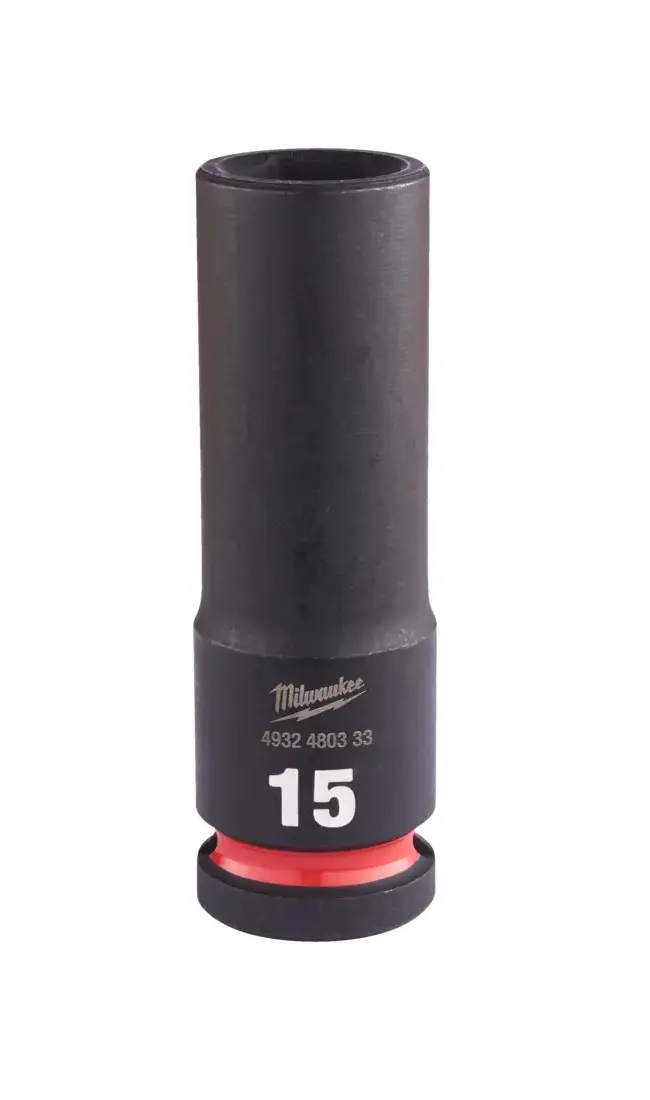 Nástrčná hlavice 1/2" Milwaukee Shockwave™ Impact Duty 15 mm, rázová, prodloužená (MI4932480333)