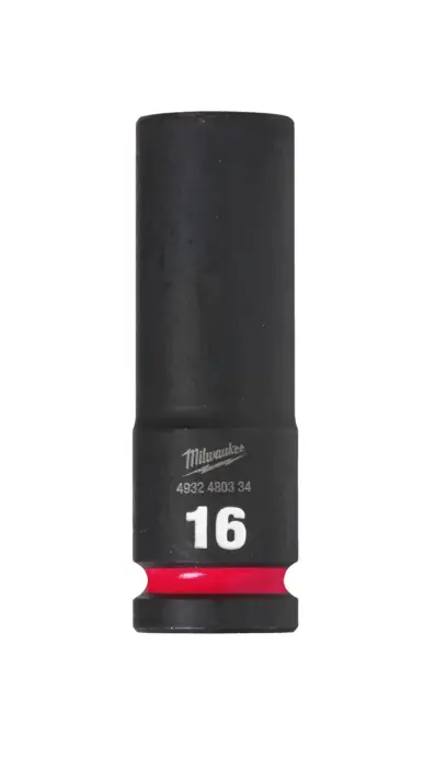 Nástrčná hlavice 1/2" Milwaukee Shockwave™ Impact Duty 16 mm, rázová, prodloužená (MI4932480334)