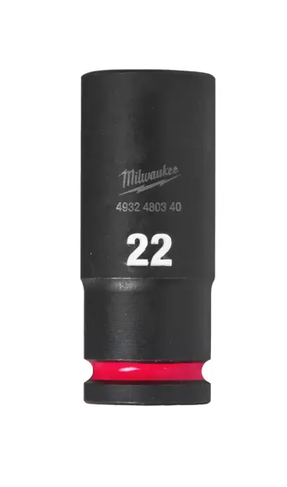 Nástrčná hlavice 1/2" Milwaukee Shockwave™ Impact Duty 22 mm, rázová, prodloužená (MI4932480340)