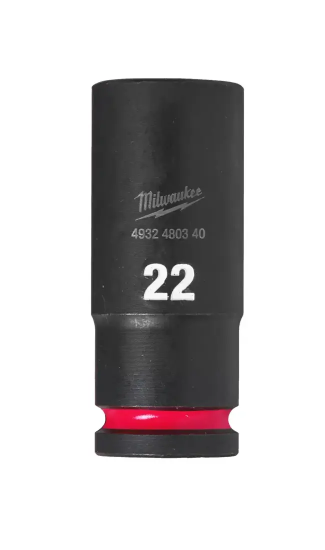 Nástrčná hlavice 1/2" Milwaukee Shockwave™ Impact Duty 22 mm, rázová, prodloužená (MI4932480340)