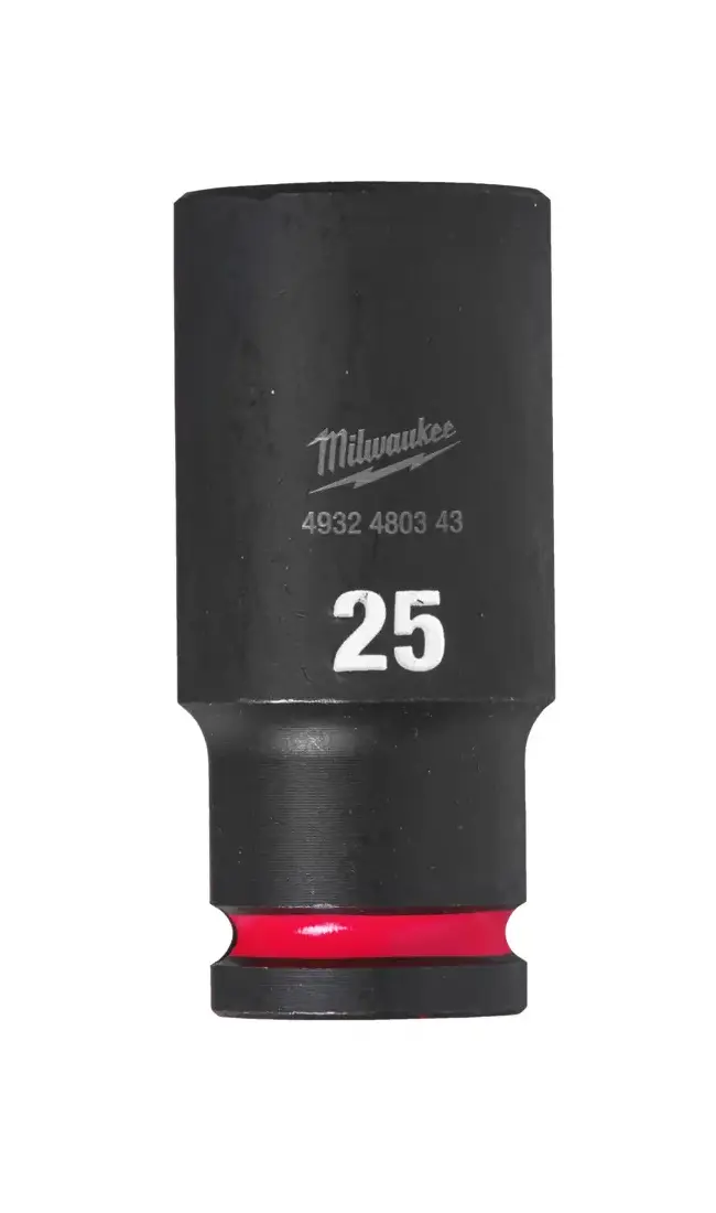 Nástrčná hlavice 1/2" Milwaukee Shockwave™ Impact Duty 25 mm, rázová, prodloužená (MI4932480343)