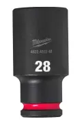 Nástrčná hlavice 1/2" Milwaukee Shockwave™ Impact Duty 28 mm, rázová, prodloužená (MI4932480346)