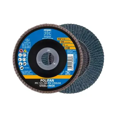 Lamelový brusný kotouč Pferd PFC 125 Z 80 PSF/22,23 PSF ZIRKON (PF4007220377338)