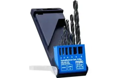 Univerzální vrtáky pr. 2 ÷ 8 mm Pferd SET DIN338 HSSG N OCEL 6TLG (Sada 6 dílů) (PF4007220413746)