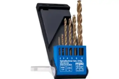 Univerzální vrtáky pr. 2 ÷ 8 mm Pferd SET DIN338 HSSG N INOX 6TLG (Sada 6 dílů) (PF4007220413753)