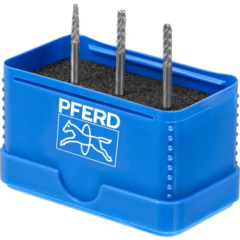 Tvrdokovové stopkové frézy Pferd SET 1403 ALLROUND - stopka 3 mm (Sada 3 ks) (PF4007220420423)