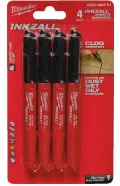 Značkovač Milwaukee INKZALL™ - černý (Sada 4 ks) (MI4932480551)