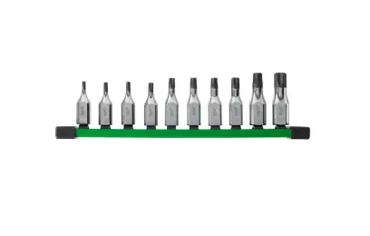 Šroubovací bity 3/8" TORX T20 ÷ T60 Milwaukee 4932480564 na kolejnici (Sada 10 dílů) (MI4932480564)