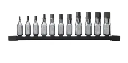Šroubovací bity 3/8" Hex 4 ÷ 14 mm Milwaukee 4932480567 na kolejnici (Sada 11 dílů) (MI4932480567)