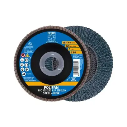 Lamelový brusný kotouč Pferd PFC 125 Z 60 PSF/22,23 PSF ZIRKON (PF4007220444078)