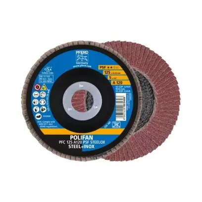 Lamelový brusný kotouč Pferd PFC 125 A 120 PSF STEELOX (PF4007220444634)