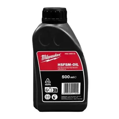 Mazací olej Milwaukee HSFSM-OIL, 500 ml, vysokorychlostní čistič potrubí, 4932480905