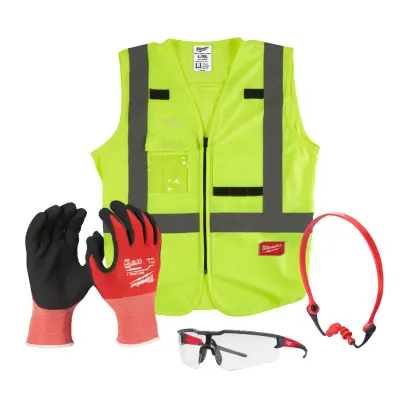 Ochranné pomůcky Milwaukee PPE KIT - Sada pro stavbu (9/L) (MI4932492062)