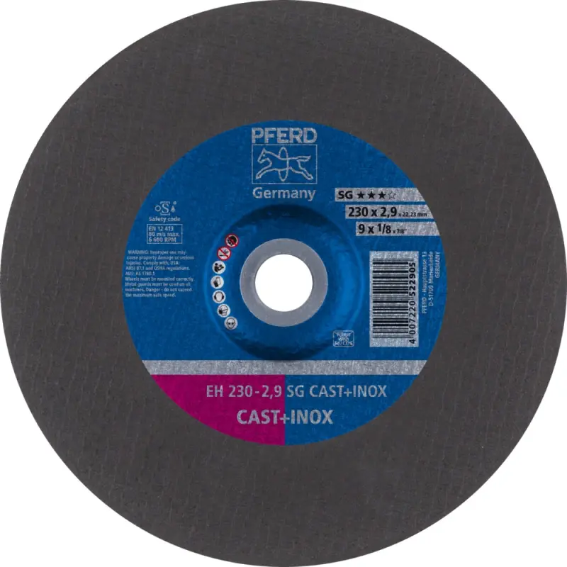 EH 230-2,9 A24 Q SG-INOX-Guss  KOTOUČ ŘEZNÝ A Q SG (PF4007220522905)
