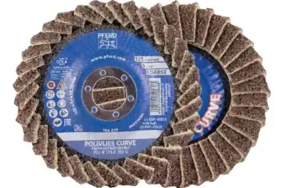 Lamelové brusné kotouče POLIVLIES pr. 125 mm Pferd PVL-R 125 A 100 G (PF4007220524633)
