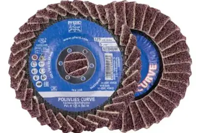 Lamelové brusné kotouče POLIVLIES pr. 125 mm Pferd PVL-R 125 A 180 M (PF4007220524701)
