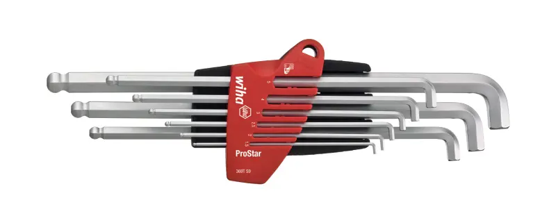 Zástrčné klíče inbus s koulí Wiha SB 369T S9 ProStar Sada 9 dílů v blistru (WIHA35481)
