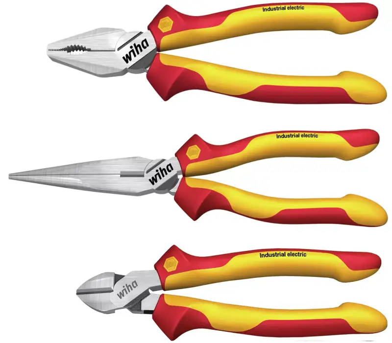Kleště Wiha 38637 VDE Industrialelectric electric - 3 ks (WIHA38637)