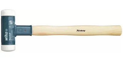 Palička Safety bez zpětného rázu 385 mm Wiha typ 8001, hickory rukojeť (hlava bílá: velmi tvrdá) (WIHA39012)