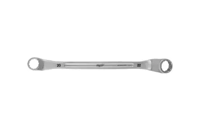 Oboustanný očkový vyhnutý klíč Milwaukee 20 mm x 22 mm, zahnutý 75°, 4932492749