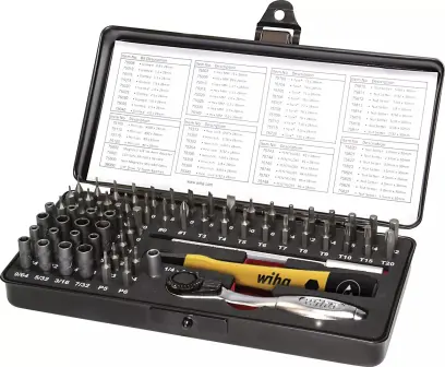 Wiha 39971 Šroubovací nářadí MIcroBit ESD v boxu, Typ 7000Z (Sada 66 dílů) (WIHA39971)