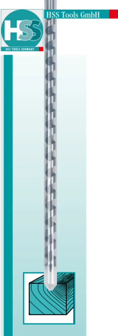 vrták hadovitý 40,0 x 320mm typ LEWIS (HSS3123-1400)