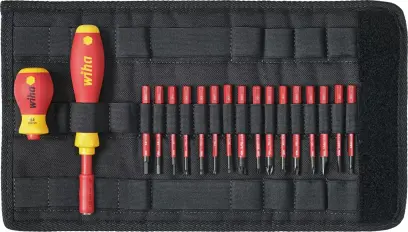 Šroubovací rukojeť a nástavce Wiha slimVario, VDE. Typ 2831 (Sada 18 dílů) (WIHA41231)