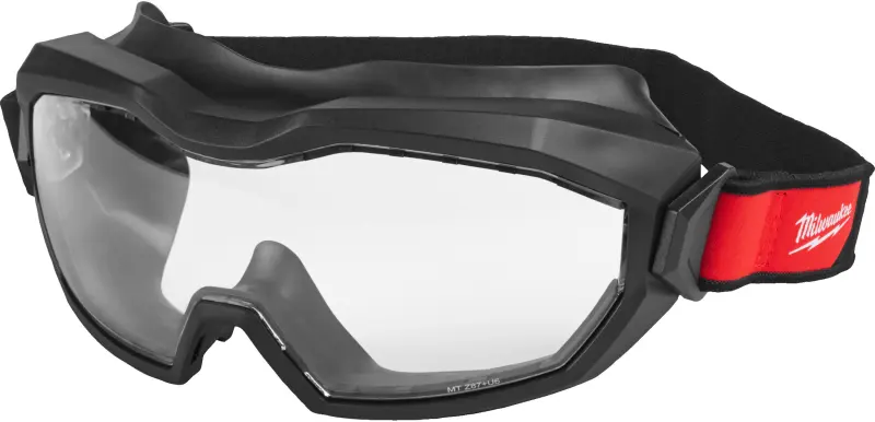 Odvětrávané uzavřené ochranné brýle Milwaukee široké, čiré 4932493435 (MI4932493435)