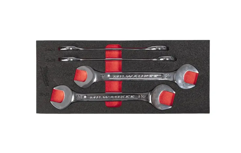 Sada oboustranných vidlicových klíčů 24 ÷ 32 mm Milwaukee v pěnové vložce (4 ks) 4932493630 (MI4932493630)