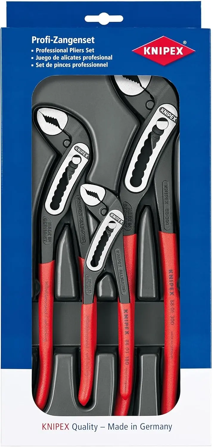 Kleště instalatérské Knipex 00 20 09 V03 Aligator 3 kusy (180, 250, 300) (K 00 20 09 V03)