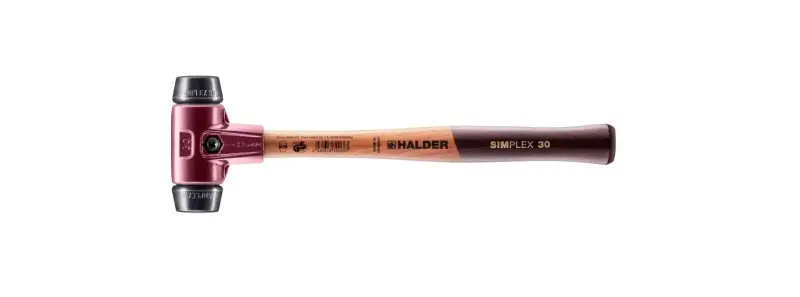 Kladivo s měkkým čelem SIMPLEX pryž 30 mm HALDER 3002.030