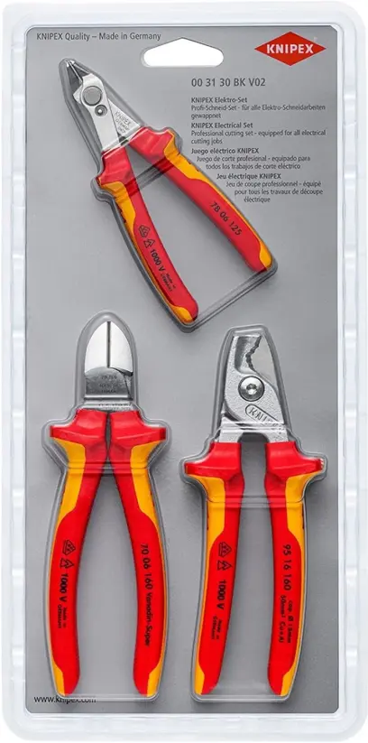 Sada kleští Knipex Super-Knips® 00 31 30 BK V02 (K 00 31 30 BK V02)