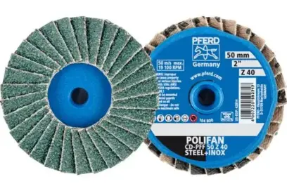 Lamelový kotouč pr. 50 mm Pferd COMBIDISC Zirkon Mini-POLIFAN CD Z40 pro kalenou ocel (PF4007220592717)