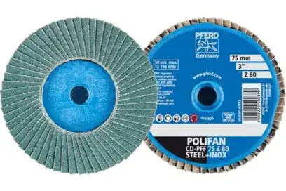 Lamelový kotouč pr. 75 mm Pferd COMBIDISC Zirkon Mini-POLIFAN CD Z80 pro kalenou ocel (PF4007220592779)