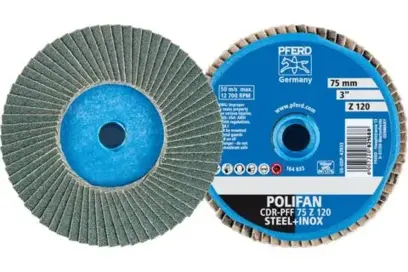 Lamelový kotouč pr. 75 mm Pferd COMBIDISC Zirkon Mini-POLIFAN CD Z120 pro kalenou ocel (PF4007220592786)