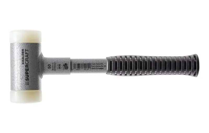 Palička s měkkým čelem bez zpětného rázu, topůrko ocelová trubka SUPERCRAFT 40 mm Halder 3377.040