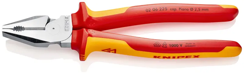 Kombinované kleště 225 mm Knipex 02 06 225 SB - silové (K 02 06 225 SB)