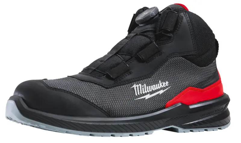 Bezpečnostní obuv, textilní svršek, systém BOA® Fit Milwaukee Flextred™ S1PS B1M110133 ESD FO SR černá barva (vel.37), 4932498094 (MI4932498094)