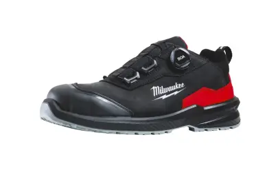 Bezpečnostní obuv, vodoodpudivá kůže nubuk, polobotky, systém BOA® Fit Milwaukee Flextred™  S3S B1L110133 ESD SC FO SR černé (vel.37), 4932498107