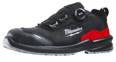 Bezpečnostní obuv, vodoodpudivá kůže nubuk, polobotky, systém BOA® Fit Milwaukee Flextred™  S3S B1L110133 ESD SC FO SR černé (vel.48), 4932498118 (MI4932498118)
