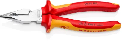 Úzké kombinované kleště 185 mm VDE Knipex 08 26 185 SB (K 08 26 185 SB)