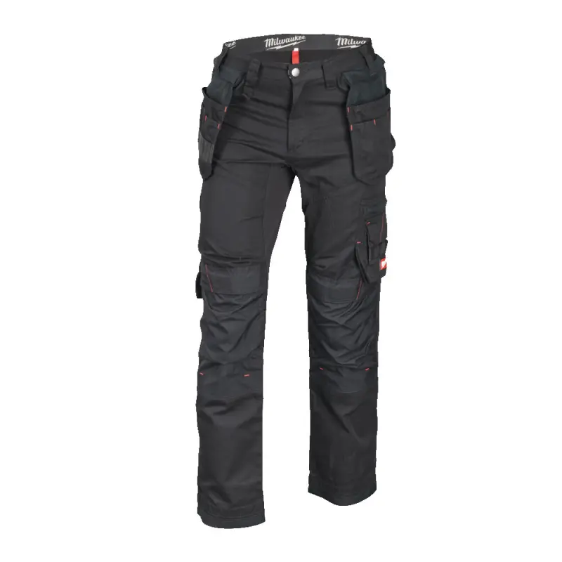 Pracovní kalhoty Milwaukee FREEFLEX WP BL 62, černé, Vel. 62/XXXL, 4932498199
