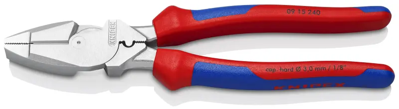 Kombinované kleště 240 mm Knipex 09 15 240 - silové, americký model (K 09 15 240)