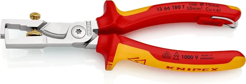 Nůžky na kabely Knipex 13 66 180 T s funkcí lisování TT (K 13 66 180 T)
