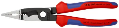 Elektroinstalační kleště 200 mm Knipex 13 82 200 SB (K 13 82 200 SB)