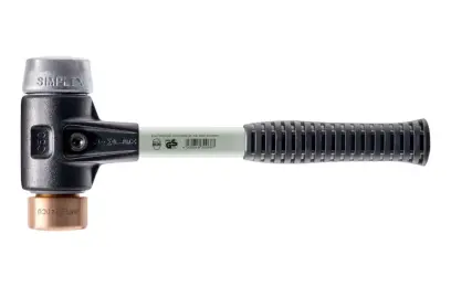 Palička 1100g s měkkým čelem bez zpětného rázu SIMPLEX 40 mm měď/hliník. Halder 3749.040