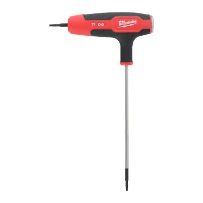 Zástrčný šroubovací klíč Milwaukee T7 Torx s T rukojetí, Comfort Grip, úderová plocha, 4932498692